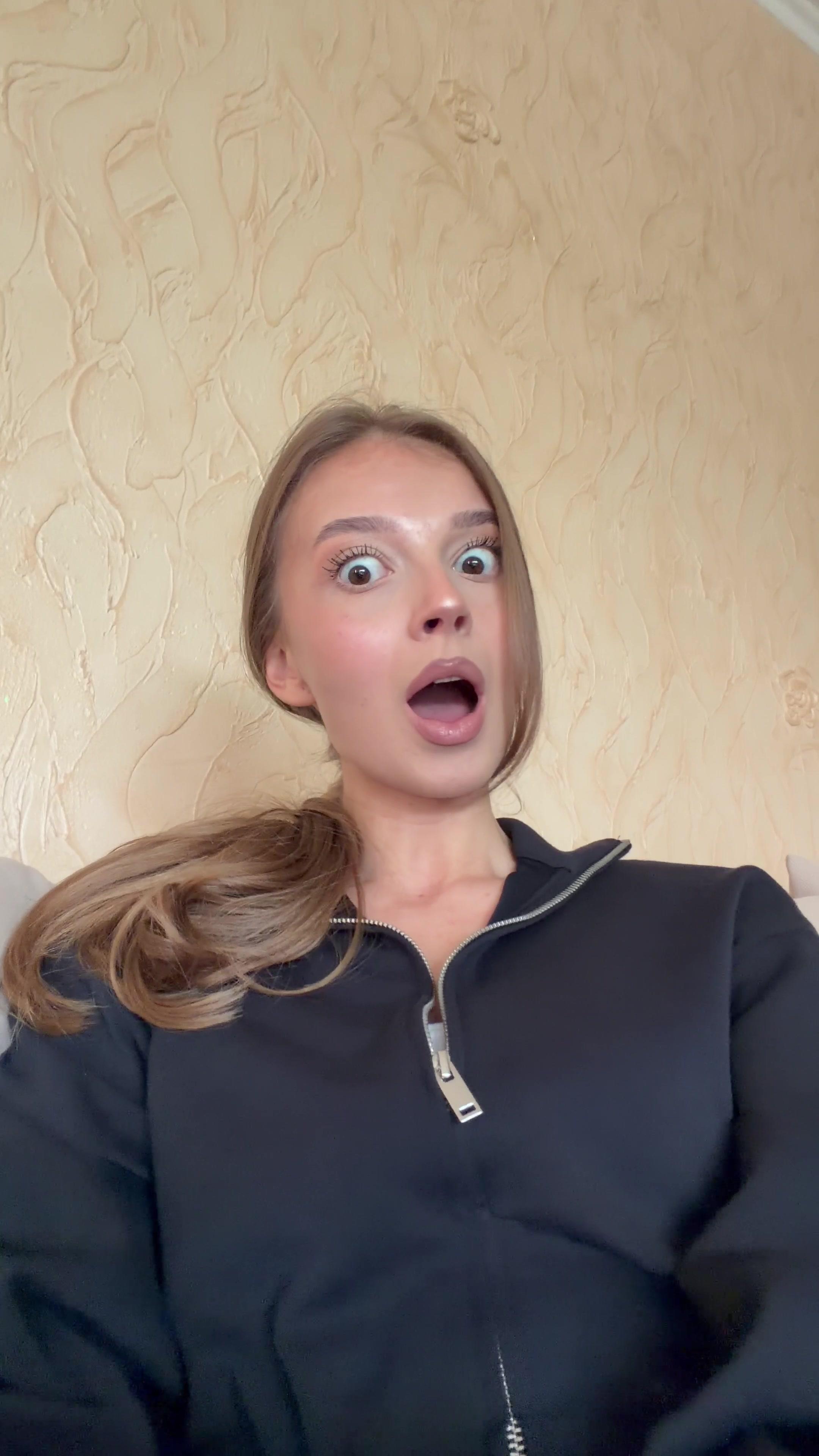 Woman Reacting With Shock and Disbelief